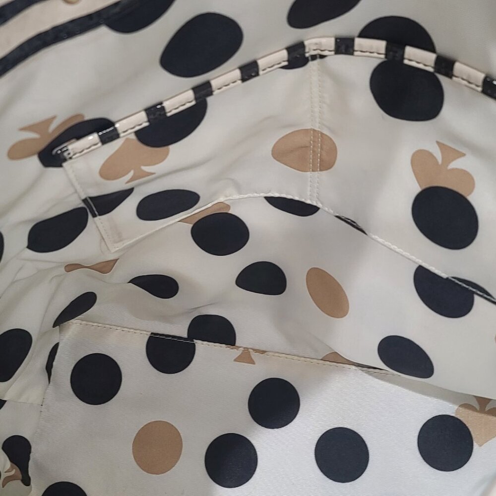 Kate Spade Penn Valley Cream & Brown Stripe Shopper Tote | Classic & Spacious - Picture 9 of 9
